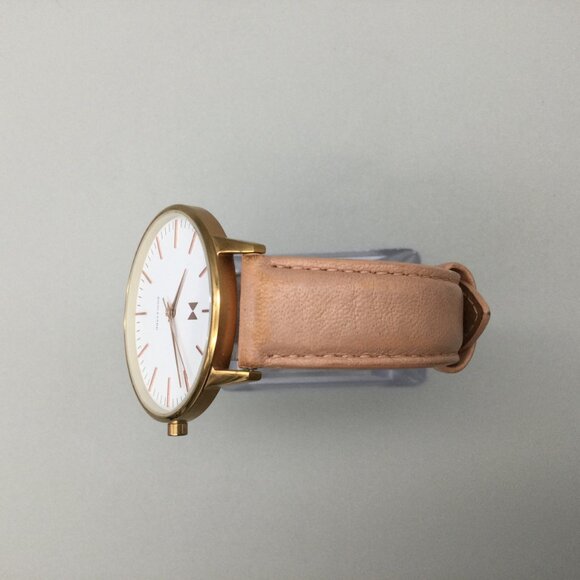 MVMT Rodeo Boulevard Watch Women 38mm Rose Gold Tone Leather Band New Battery main image 9